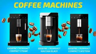 Coffee machines Cecotec Cremmaet Compact Cafetera, Compact Steam and Macchia Black - full review