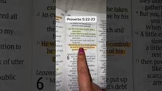 Proverbs 5:22-23