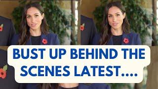 BUST UP BEHIND THE SCENES OF THIS LATEST VENTURE… #meghan #meghanmarkle #royal