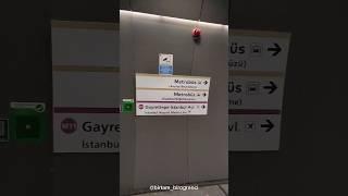 Gayrettepe'de iki metro arası nasıl aktarma yapılır diye soranlara buyrunuz. #metro #gayrettepe