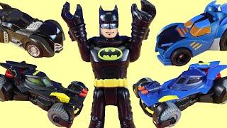 Batman Gives Away Batmobiles To Friends - Batman Teaches Sharing - Toy Learning Video For Kids