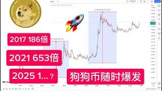 DOGECOIN DOGE 2025 价格预测！ 2017年涨190倍、2021年涨650倍 2025年涨？