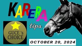 KARERA TIPS & ANALYSIS by @guceschoice  OCTOBER 20, 2024, RACING at METRO TURF starts 2PM