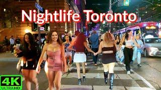 【4K】TORONTO FRIDAY NIGHTLIFE | TORONTO CANADA NIGHTLIFE