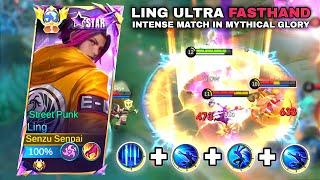 LING FASTHAND FREESTYLE KILL - TRY THIS ROTATION IN MYTHICAL GLORY - Ling Mobile Legends