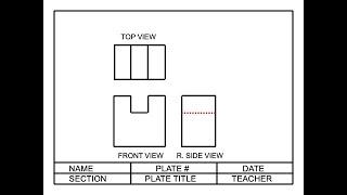 1ST ORTHOGRAPHIC DRAWING TUTORIAL