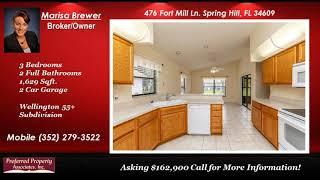 2 bedroom Den 2 ba Villa for sale in active adult community in Spring Hill Florida