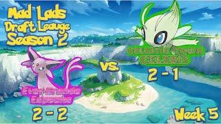 Ever Grande Espeons VS Celestic Town Celbis | Pokemon Draft League Season 2 Week 5