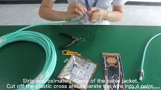 How to connect cat8 keystone jack