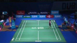 Dubai World Superseries Finals 2015 | Badminton Day 3 M1– WS Grp A | C. Marin vs N. Okuhara