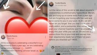 Foodie Beauty Posts Kissing Picture of Her & Salah | DELETED Community Tab Posts