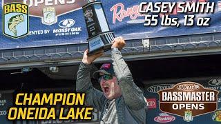 Casey Smith wins Bassmaster Open at Oneida Lake (55 pounds, 13 ounces)