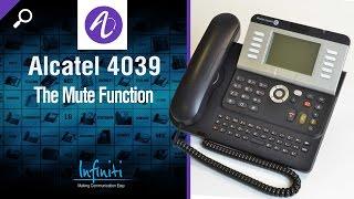 Alcatel 4039 Phone Handset + 4029 Handset -- The Mute Function [Infiniti Telecommunications]