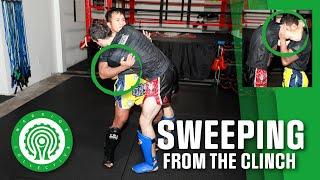 Muay Thai Training - Sweeping Strong Opponents in the Clinch with Cookie Lokwichit