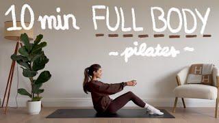 10MIN full body pilates workout (no equipment) | LIDIAVMERA