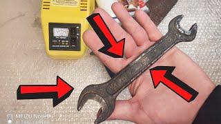 DIY Как убрать Ржавчину электричеством !!!ЭЛЕКТРОЛИЗ