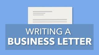 Writing a Formal Business Letter