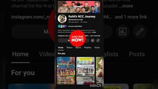 subscribe my channel #rohityadavncccadet||NCC status #ncc#army#yt #viral#treanding#nccclass#india