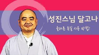 [성진스님의 달고나]올바른 휴일 사용 방법!