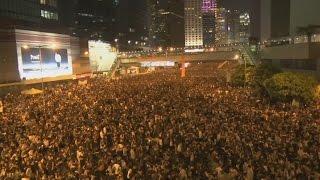 Pro-democracy protesters out in force in Hong Kong | Channel 4 News