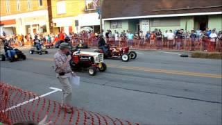 V8 mower drag race.