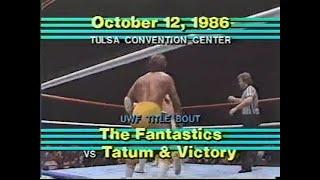 Tag Titles   The Fantastics vs John Tatum & Jack Victory   UWF Oct 12th, 1986