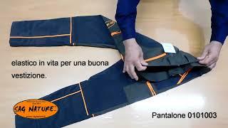 SAG NATURE srl - Articolo: 0101003 PANTALONE ANTARES IN COTONE ELASTICIZZATO E KEVLAR  - Sfoderato