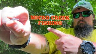 Creek Bank Fishing with TINY lures