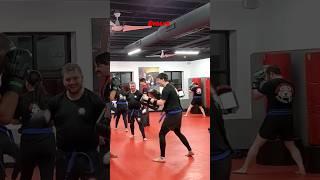 Training at Tiger Schulmann's Martial Arts.