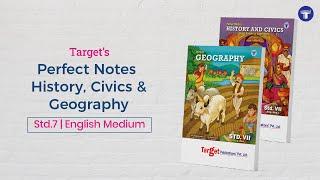 Std. 7th Perfect History-Civics and Geography Notes Combo, English Medium | Target Publications