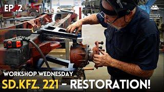 WORKSHOP WEDNESDAY: SdKfz 221 Armoured Car CHASSIS and WHEEL HUB restoration