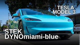 STEK DYNOMiami Blue Paint Protection Film - 2024 Tesla Model 3