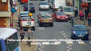 Youth captured on CCTV doing wheelie down Gorleston High Street