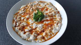 Eggplant -Yogurt Dip -  Healthy Dish Side Recipe