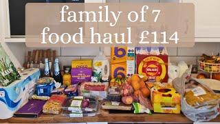 £114 FAMILY OF 7 GROCERY HAUL | APRIL 2024