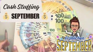 Cash Stuffing für September 2024 #umschlagmethode #budgeting