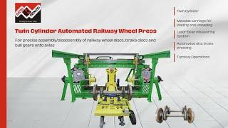 300 T Hydraulic Wheel Press - Twin Cylinder