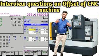 Interview questions Offset of CNC machine Hindi | CNC programmer job | CNC operator Jobs |