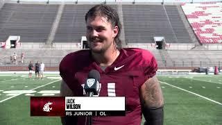 WSU Football: Jack Wilson after Fall Camp Scrimmage 8/20/22