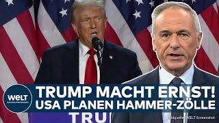 USA: Paukenschlag! Trump macht ernst! Hammer-Zölle sind gegen mehrere Staaten geplant