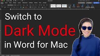 How to Switch to Dark Mode in Word for Mac 