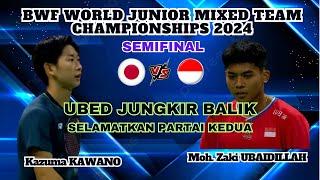 SEMIFINAL - Moh. Zaki UBAIDILLAH (INA) vs Kazuma KAWANO (JPN) | BWF WJMTC 2024