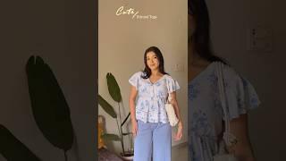 Myntra College wear printed Tops haul #shorts #myntrafinds #tophaul #youtubeshorts