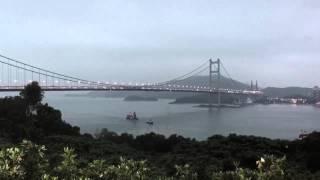 Tsing Ma Bridge Day and Night