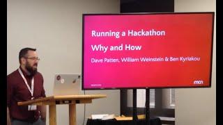 MCN 2018 - Running a Hackathon - Why and How