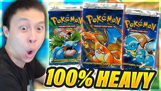 HEAVY ONLY BASE Set Vintage Pokémon Packs! CHARIZARD PLEASE!