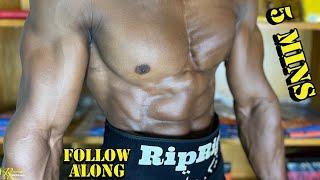 Six Pack Abs | How To Get Them Fast | 5 Minutes Follow Along | RipRight