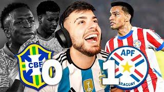 LA COBRA REACCIONA A LA  VICTORIA DE PARAGUAY POR 1-0 A BRASIL. ¿VINICIUS y RODRYGO DESAPARECIDOS?