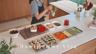 I made kimbap ㅣ7 simple gimbap recipes from Korean homemakerㅣK-foodㅣVlog