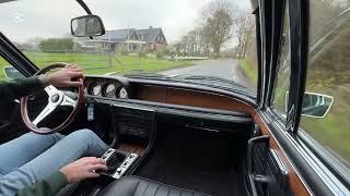 Start up & Driving of '72 BMW 3.0 CSi - Baikal Blue - Oldenzaal Classics